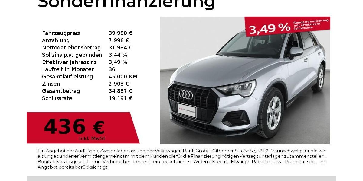 Audi Q3 12.588 km 36.480 &euro; Fürth 90763