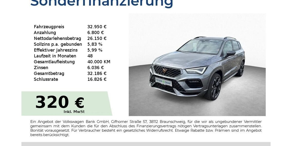 Cupra Ateca 13.700 km 32.950 &euro; Schwabach 91126