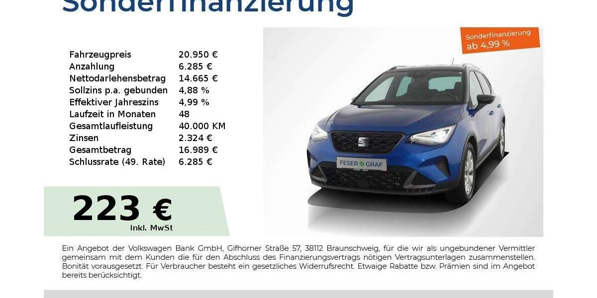 Seat Arona 34.950 km 20.950 &euro; Nürnberg 90441