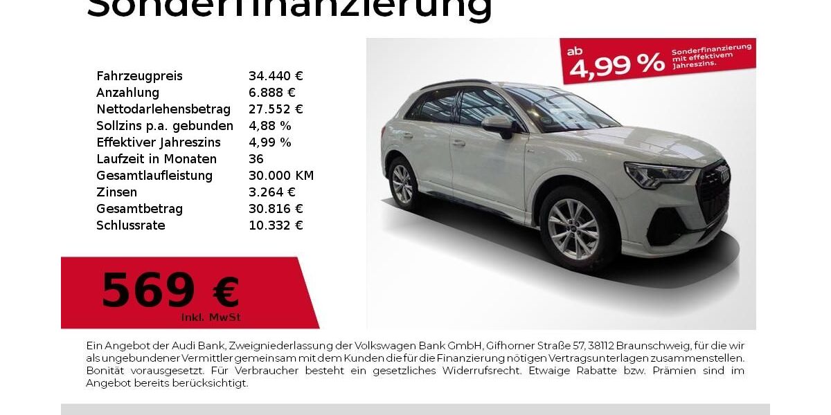 Audi Q3 11.539 km 34.440 &euro; Nürnberg 90441