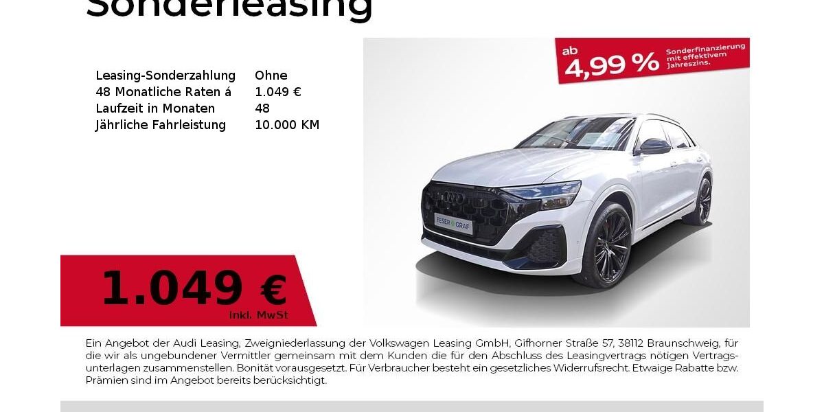 Audi Q8 3.000 km 100.980 &euro; Fürth 90763