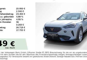 Cupra Formentor 22.850 km 25.404 &euro; Lauf an der Pegnitz 91207