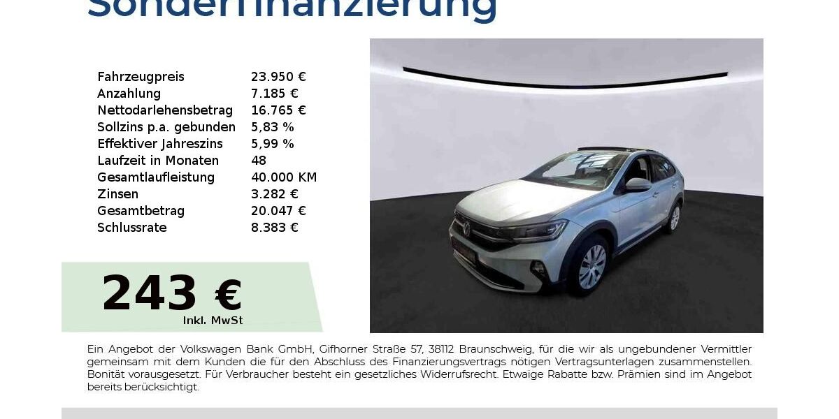 VW Taigo 22.650 km 23.950 &euro; Nürnberg 90431