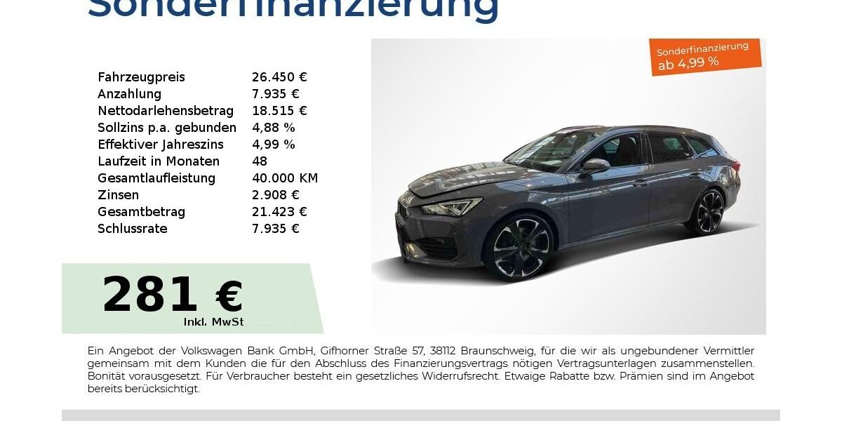 Cupra Leon 49.750 km 26.450 &euro; Nürnberg 90441