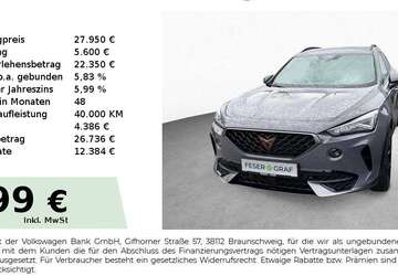 Cupra Formentor 36.200 km 27.950 &euro; Schwabach 91126