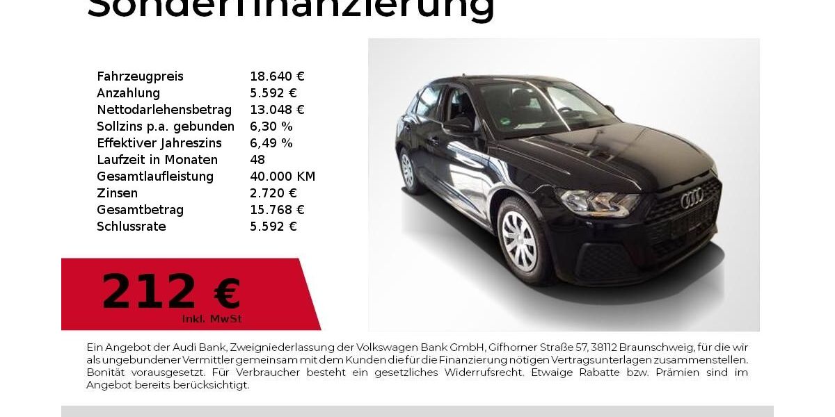 Audi A1 55.800 km 18.640 &euro; Nürnberg 90411