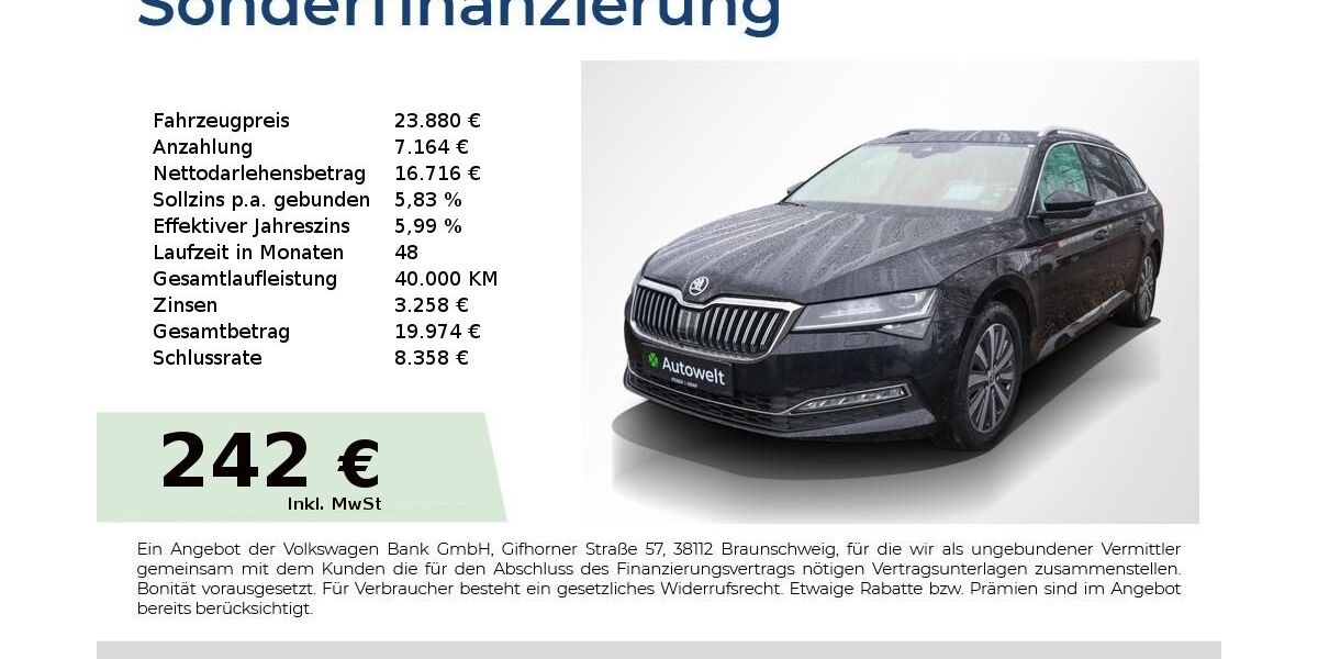 Skoda Superb 110.050 km 23.880 &euro; Nürnberg 90431
