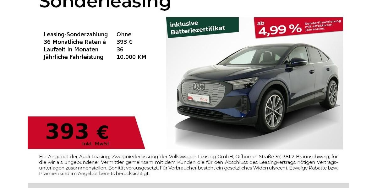 Audi Q4 6.687 km 41.330 &euro; Nürnberg 90441