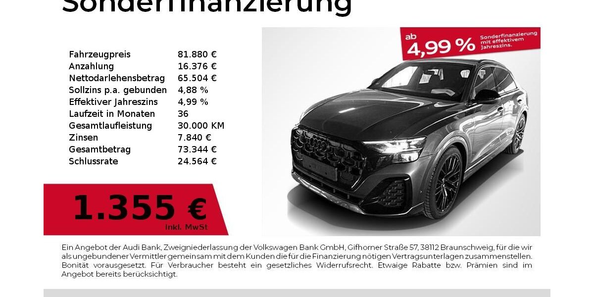 Audi Q8 19.999 km 81.880 &euro; Nürnberg 90441