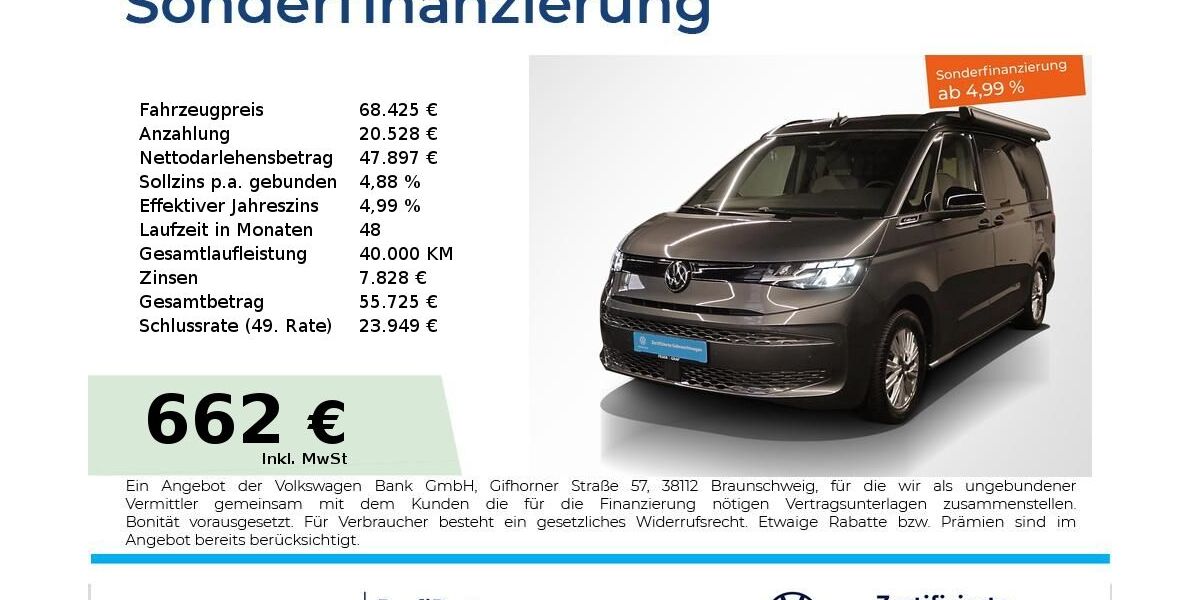 VW T7 California 17.250 km 64.855 &euro; Nürnberg 90441