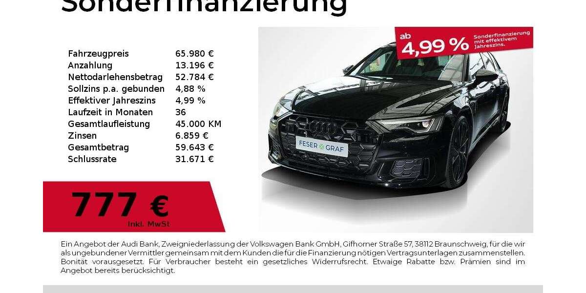 Audi A6 6.233 km 65.980 &euro; Fürth 90763