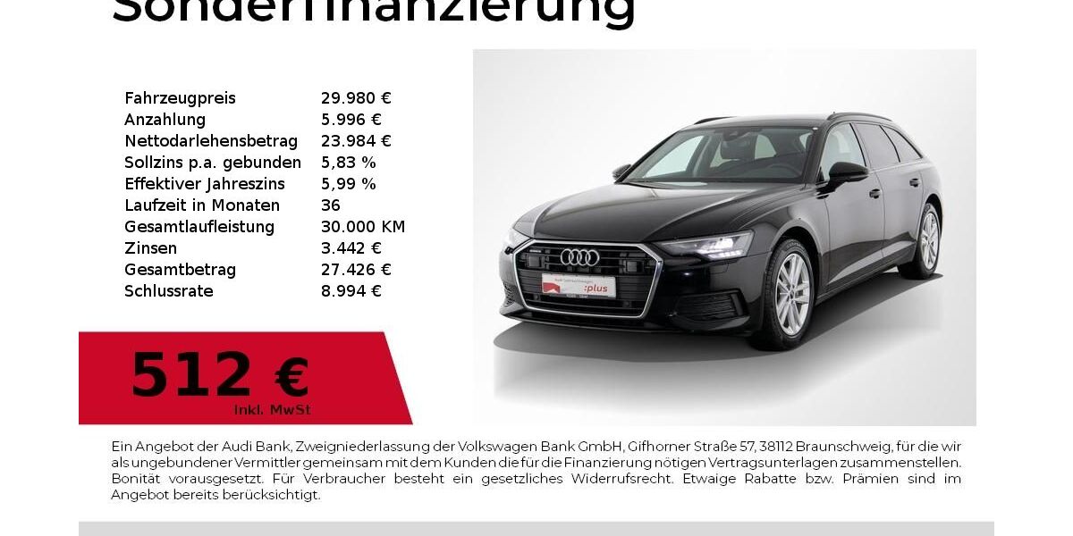 Audi A6 89.000 km 29.980 &euro; Nürnberg 90441