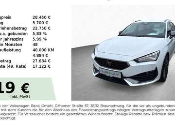 Cupra Leon 18.300 km 28.450 &euro; Schwabach 91126