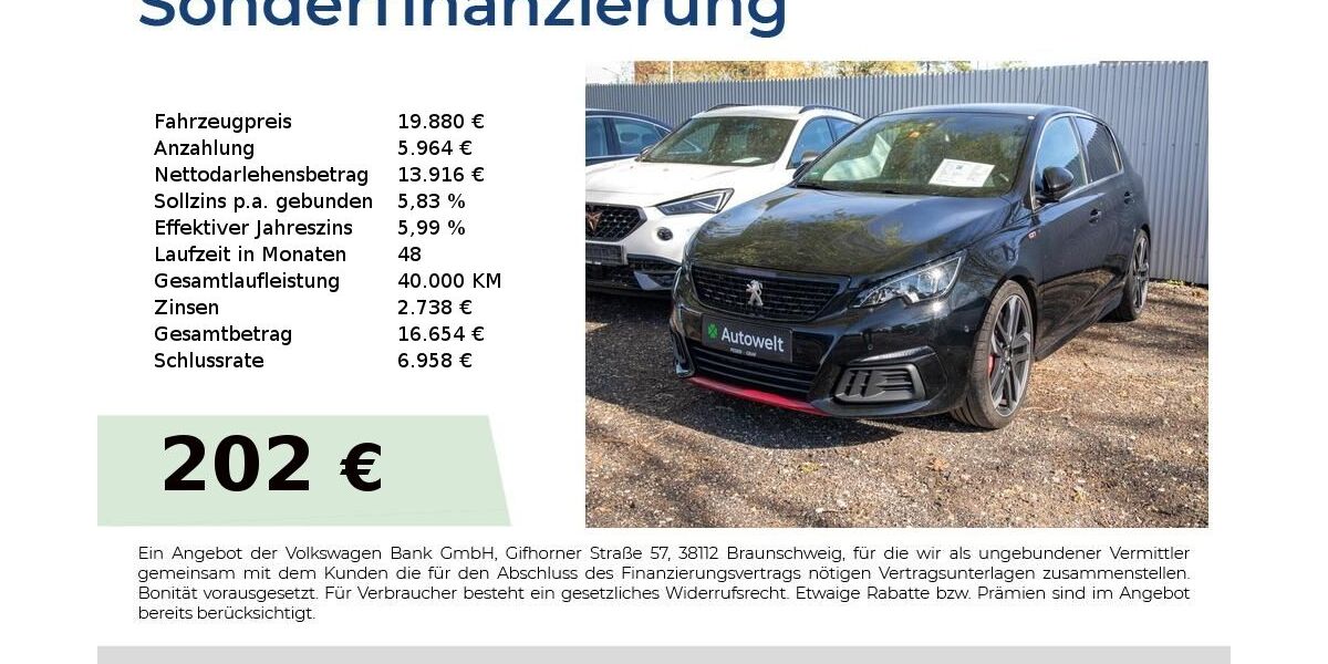 Peugeot 308 72.150 km 19.880 &euro; Nürnberg 90431