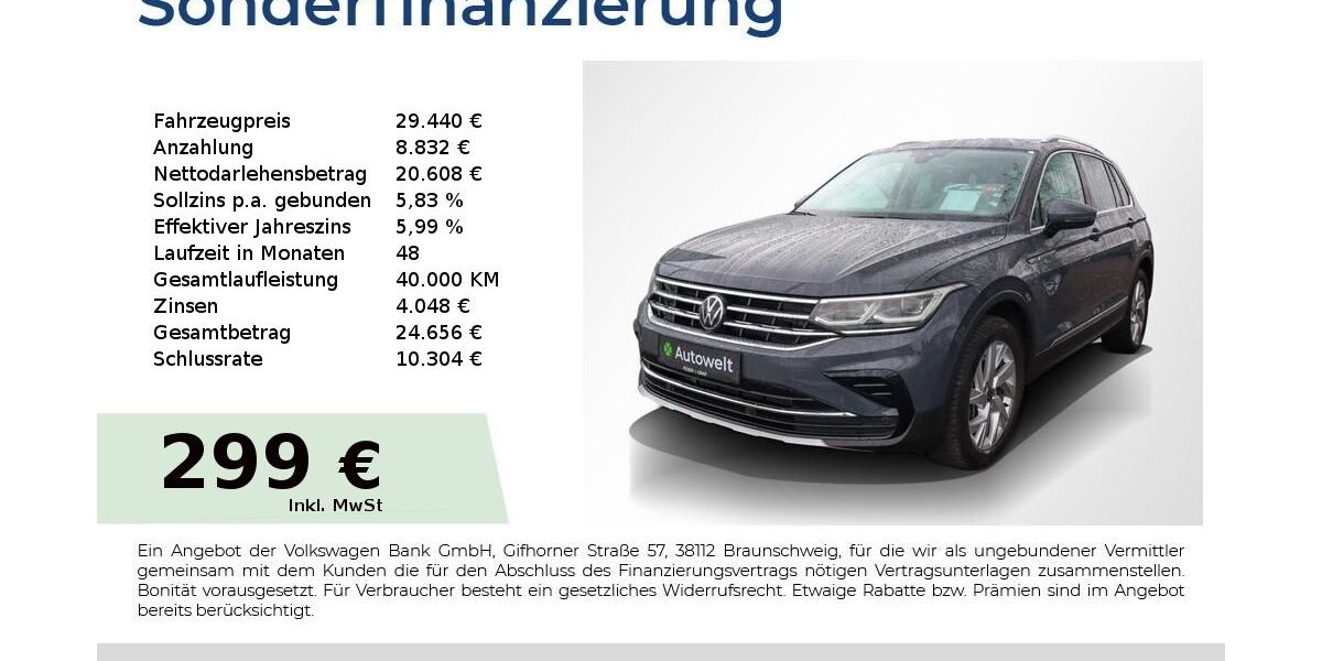 VW Tiguan 70.250 km 29.440 &euro; Nürnberg 90431